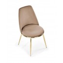 Стул HALMAR K460 бежевый/золотой